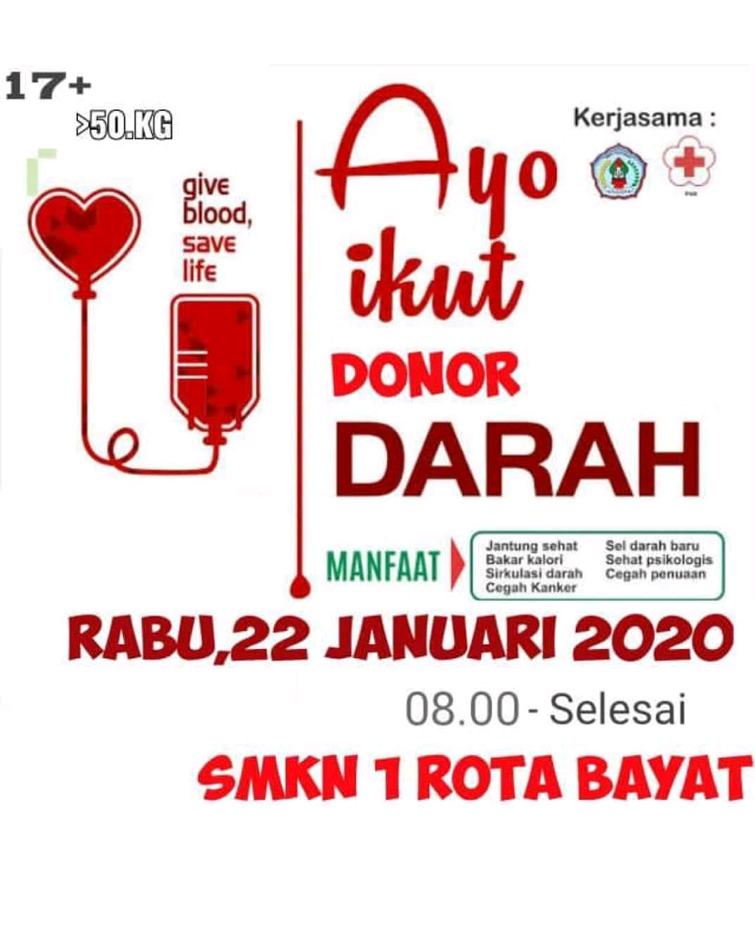 Donor Darah SMK Negeri 1 ROTA Bayat - SMKN 1 ROTA BAYAT